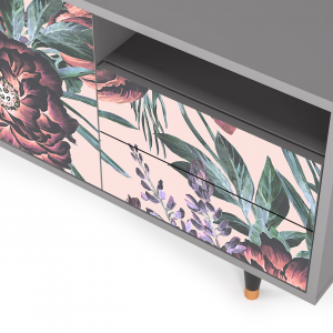 Sideboard - STORYZ - T7 Peach Peonies - Grey
