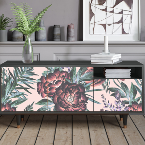 Sideboard - STORYZ - T7 Peach Peonies - Antracite