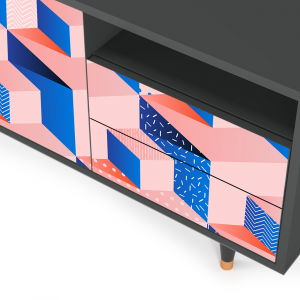 Sideboard - STORYZ - T7 Pinky Squares - Antracite