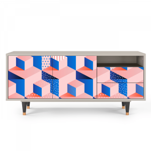 Sideboard - STORYZ - T7 Pinky Squares - Sand