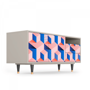 Sideboard - STORYZ - T7 Pinky Squares - Sand