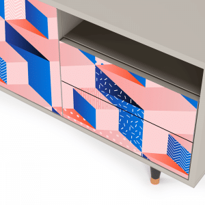 Sideboard - STORYZ - T7 Pinky Squares - Sand