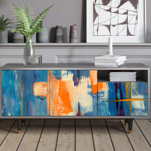 Sideboard - STORYZ - T7 Abstract Expressionism - Grey