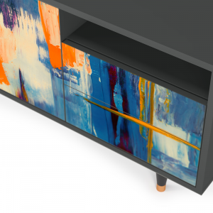 Sideboard - STORYZ - T7 Abstract Expressionism - Antracite