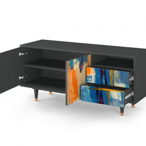 Sideboard - STORYZ - T7 Abstract Expressionism - Antracite