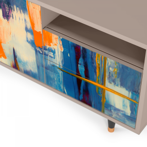 Sideboard - STORYZ - T7 Abstract Expressionism - Latte