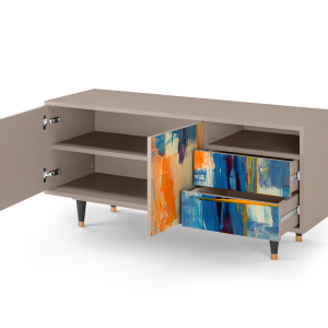 Sideboard - STORYZ - T7 Abstract Expressionism - Latte