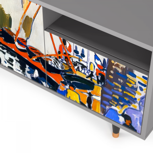 Sideboard - STORYZ - T7 Le Séchage des voiles  - Grey