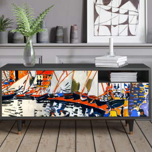 Sideboard - STORYZ - T7 Le Séchage des voiles  - Antracite