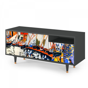 Sideboard - STORYZ - T7 Le Séchage des voiles  - Antracite