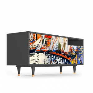 Sideboard - STORYZ - T7 Le Séchage des voiles  - Antracite