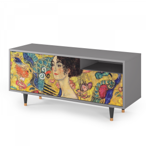 Sideboard - STORYZ - T7 Lady with Fan by Klimt - Grey