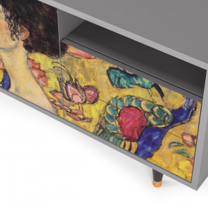 Sideboard - STORYZ - T7 Lady with Fan by Klimt - Grey