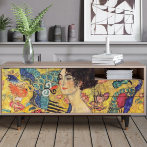 Sideboard - STORYZ - T7 Lady with Fan by Klimt - Latte