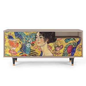 Sideboard - STORYZ - T7 Lady with Fan by Klimt - Latte