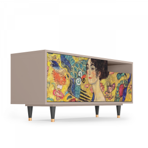 Sideboard - STORYZ - T7 Lady with Fan by Klimt - Latte
