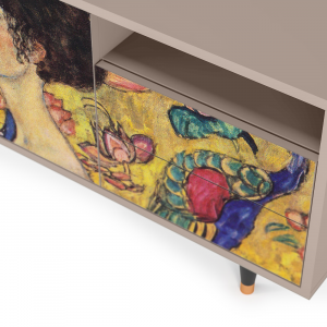 Sideboard - STORYZ - T7 Lady with Fan by Klimt - Latte