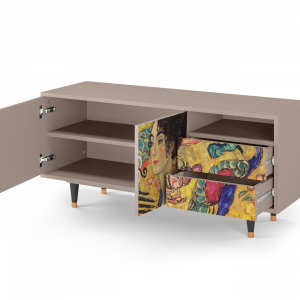 Sideboard - STORYZ - T7 Lady with Fan by Klimt - Latte