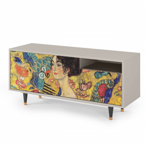 Sideboard - STORYZ - T7 Lady with Fan by Klimt - Sand