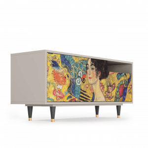Sideboard - STORYZ - T7 Lady with Fan by Klimt - Sand