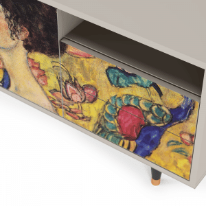 Sideboard - STORYZ - T7 Lady with Fan by Klimt - Sand