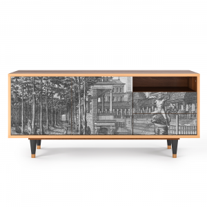 Sideboard - STORYZ - T7 View of the Piazza - Walnut