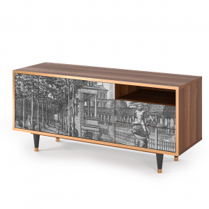 Sideboard - STORYZ - T7 View of the Piazza - Walnut