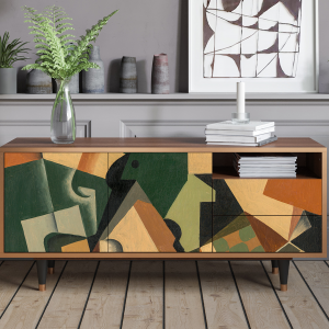 Sideboard - STORYZ - T7 Glass and Checkerboard - Walnut