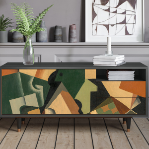 Sideboard - STORYZ - T7 Glass and Checkerboard - Antracite