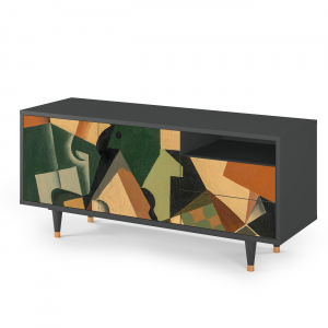 Sideboard - STORYZ - T7 Glass and Checkerboard - Antracite