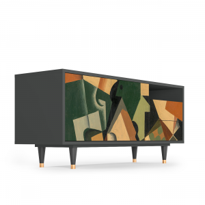 Sideboard - STORYZ - T7 Glass and Checkerboard - Antracite