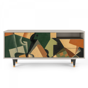 Sideboard - STORYZ - T7 Glass and Checkerboard - Sand