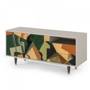 Sideboard - STORYZ - T7 Glass and Checkerboard - Sand