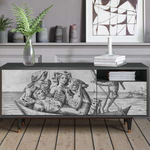 Sideboard - STORYZ - T7 Blau Schuyte - Antracite