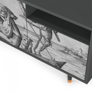 Sideboard - STORYZ - T7 Blau Schuyte - Antracite