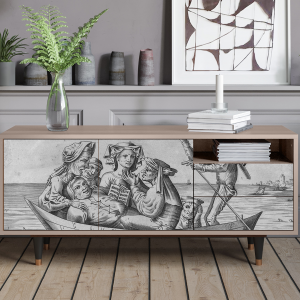 Sideboard - STORYZ - T7 Blau Schuyte - Latte