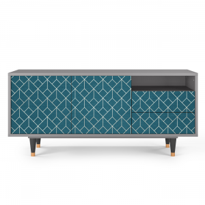Sideboard - STORYZ - T7 Turquoise Geometry - Grey
