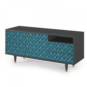 Sideboard - STORYZ - T7 Turquoise Geometry - Antracite