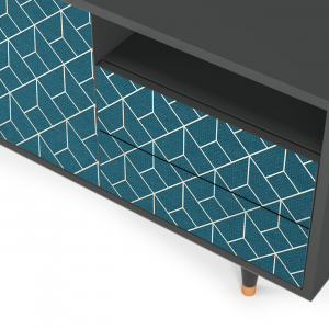 Sideboard - STORYZ - T7 Turquoise Geometry - Antracite