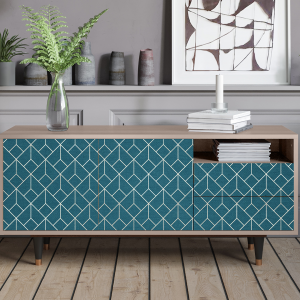 Sideboard - STORYZ - T7 Turquoise Geometry - Latte