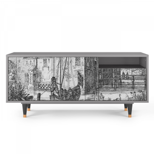 Sideboard - STORYZ - T7 Castle with Bridge - Grey