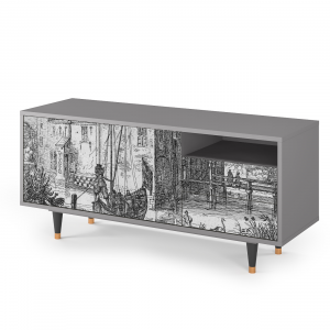 Sideboard - STORYZ - T7 Castle with Bridge - Grey