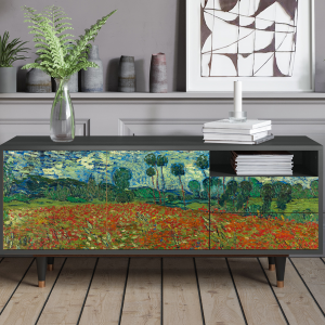 Sideboard - STORYZ - T7 Poppy field by van Gogh - Antracite