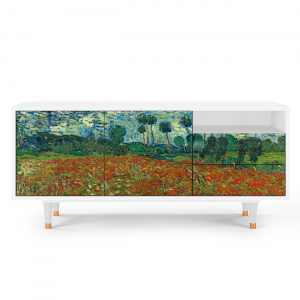 Sideboard - STORYZ - T7 Poppy field by van Gogh - White