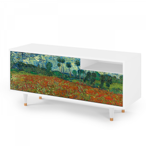 Sideboard - STORYZ - T7 Poppy field by van Gogh - White