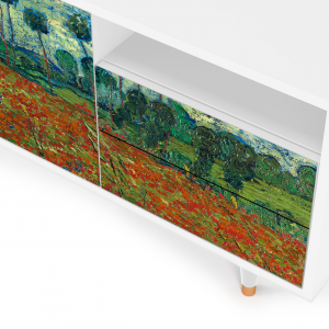 Sideboard - STORYZ - T7 Poppy field by van Gogh - White