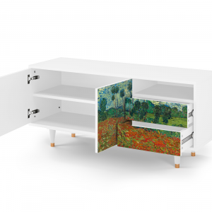 Sideboard - STORYZ - T7 Poppy field by van Gogh - White