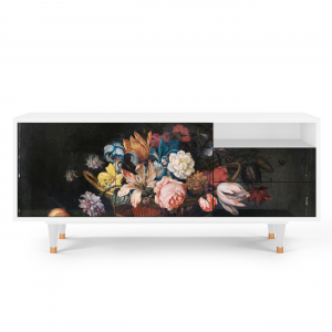 Sideboard - STORYZ - T7 Still Life with Flowers - White