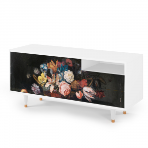 Sideboard - STORYZ - T7 Still Life with Flowers - White
