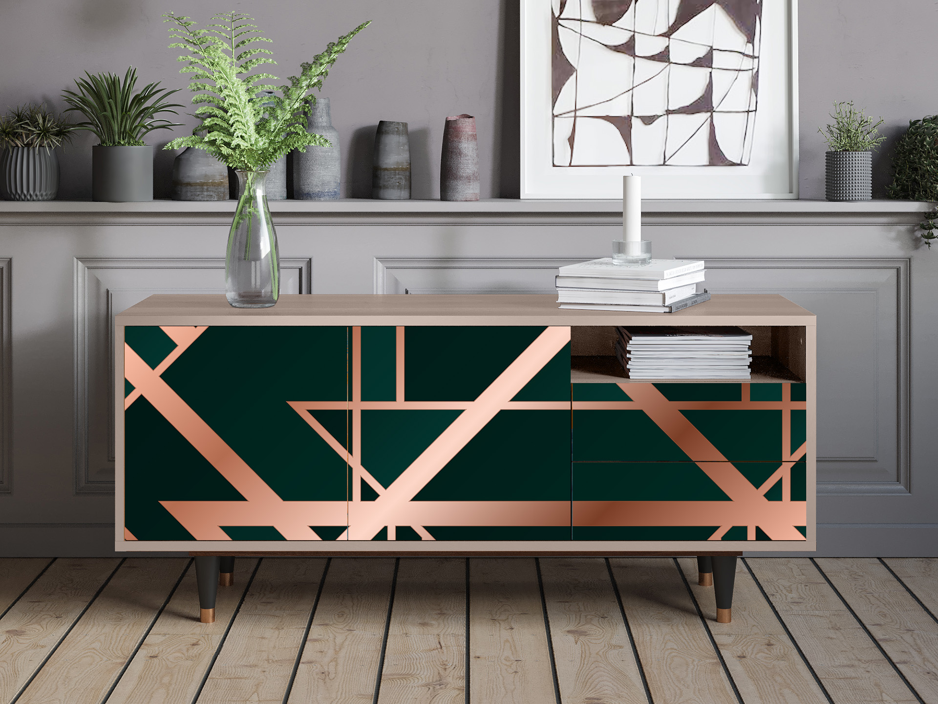 Sideboard - STORYZ - T7 Emerald Gatsby - Latte Sideboard - STORYZ - T7 Emerald Gatsby - Latte